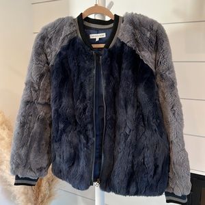 Heartloom Fur Bomber Jacket